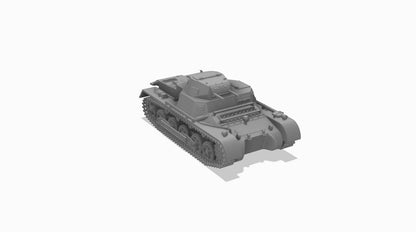 Panzerkampfwagen I Ausf. B 1:100 - 15-mm-Wargaming-Bausatz aus Resin (2 Teile)