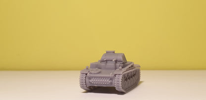Panzerkampfwagen II Ausf. C 1/100 - Kit wargame 15 mm en résine (2 pièces)